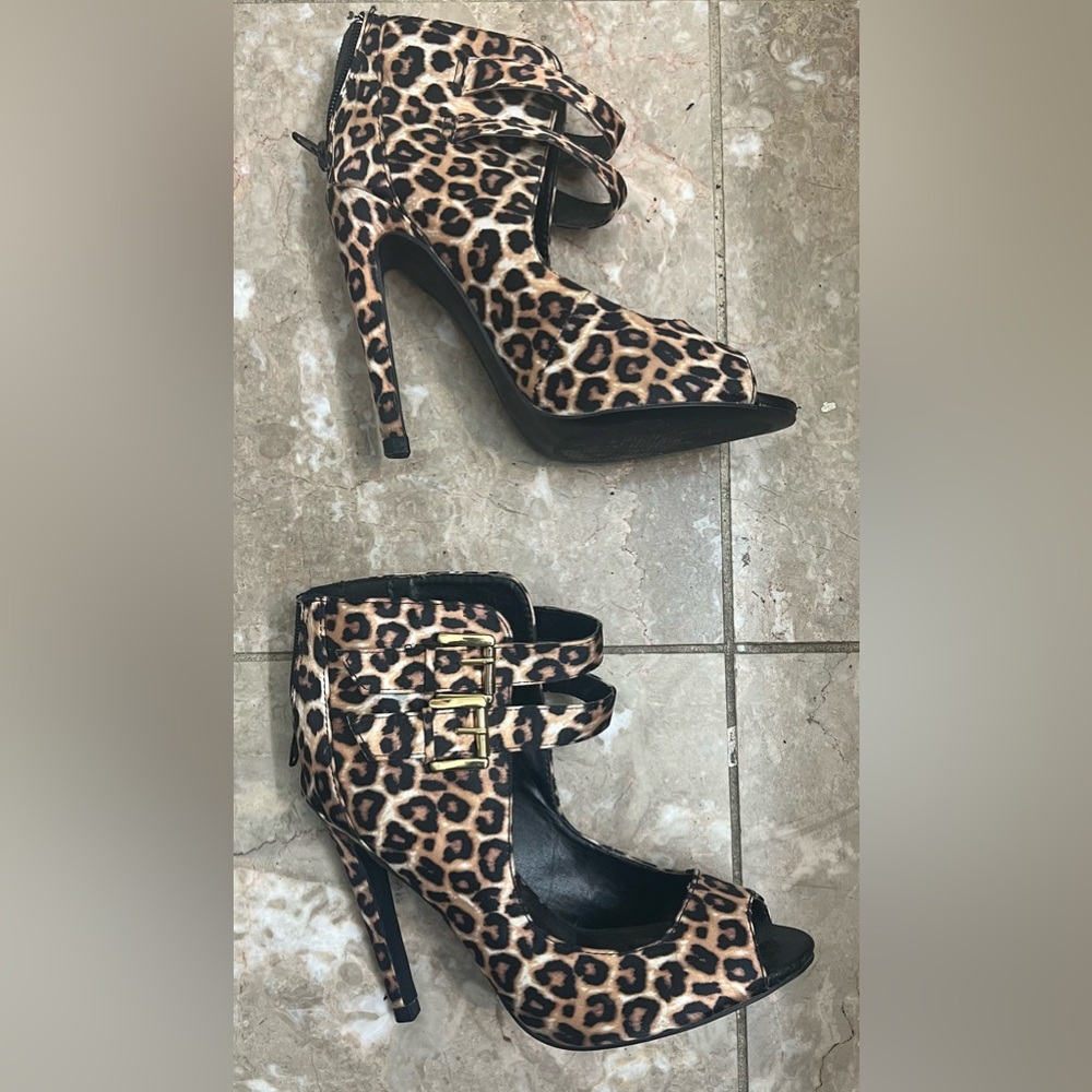 Charlotte Russe Animal Print Heels